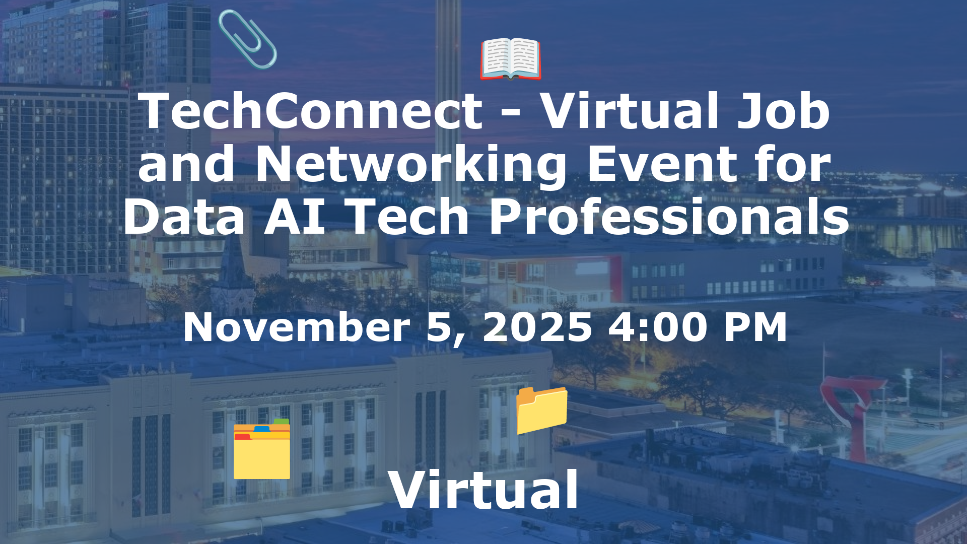 TechConnect - Virtual Job and Networking Event for Data AI Tech Professionals event image
